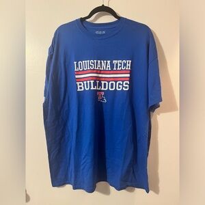 La Tech bulldog royal blue spirit t shirt size 2XL